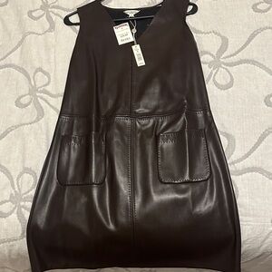 Max Studio Brown Leather Dress